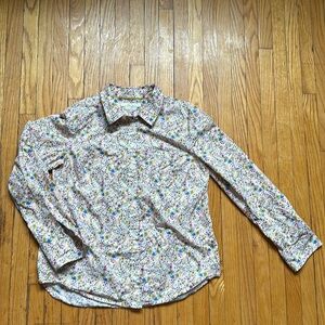 Boden floral print 100% cotton shirt petite 4